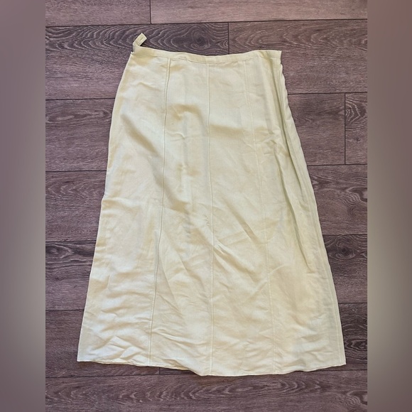 Portraits by Northern Isles Linen Green Apple Jacket and Skirt SZ  14 - Picture 3 of 11